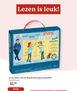 Bruna Leren lezen met de Stoute Broertjes leeskoffer aanbieding