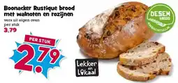 Boon`s Markt Boonacker Rustique brood met walnoten en rozijnen aanbieding