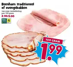 Boon`s Markt Beenham traditioneel of ovengebakken aanbieding