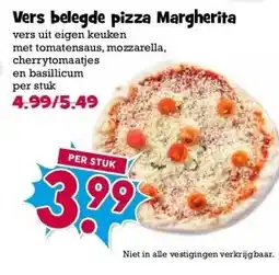 Boon`s Markt Vers belegde pizza Margherita aanbieding