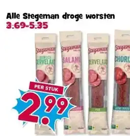 Boon`s Markt Alle Stegeman droge worsten aanbieding