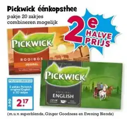 Boon`s Markt Pickwick éénkopsthee aanbieding