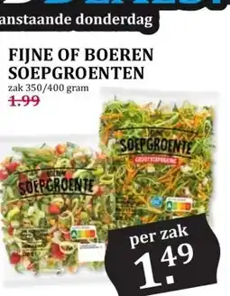 Boon`s Markt FIJNE OF BOEREN SOEPGROENTEN aanbieding