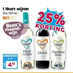Boon`s Markt I Heart wijnen aanbieding
