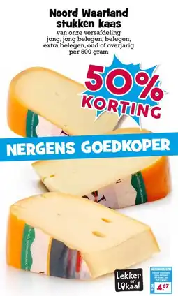 Boon`s Markt Noord Waarland stukken kaas aanbieding