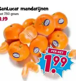 Boon`s Markt SanLucar mandarijnen aanbieding