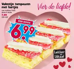 Boon`s Markt Valentijn tompoucen met hartjes aanbieding