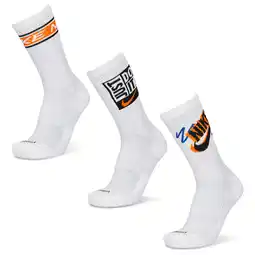 Foot Locker Nike Everyday Essential Crew 3 Pack Sokken Unisex - Wit - Maat 38 - 42 aanbieding