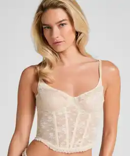 Hunkemoller Hunkemöller Niet-voorgevormde longline beugel bh Darcy Wit aanbieding