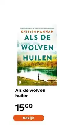 The Read Shop Als de wolven huilen aanbieding
