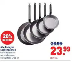 Makro Alle Debuyer koekenpannen aanbieding