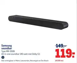 Makro Samsung soundbar aanbieding