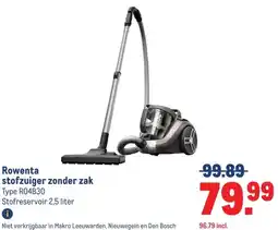 Makro Rowenta stofzuiger zonder zak aanbieding