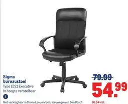 Makro Sigma bureaustoel aanbieding