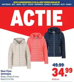 Makro New View damesjas aanbieding