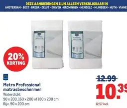 Makro Metro Professional matrasbeschermer aanbieding