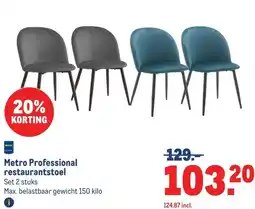 Makro Metro Professional restaurantstoel aanbieding