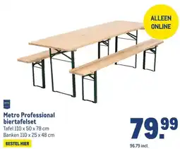Makro Metro Professional biertafelset aanbieding