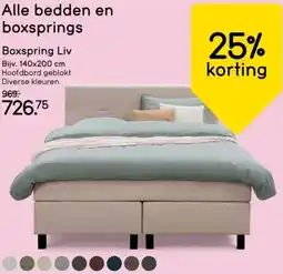 Leen Bakker Alle bedden en boxsprings aanbieding