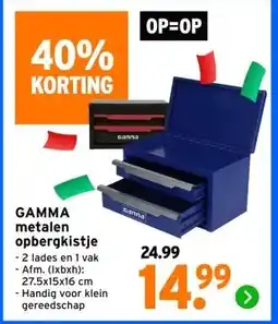 GAMMA GAMMA metalen opbergkistje aanbieding