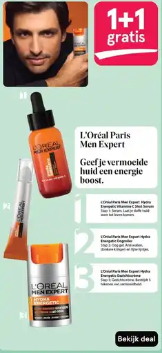 Etos L'Oréal Paris Men Expert Geef je vermoeide huid een energie boost. aanbieding