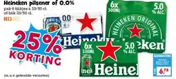 Boon`s Markt Heineken pilsener of 0.0% aanbieding