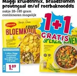 Boon`s Markt Maggi kruidenmix, braadstomen provençaal en/of roerbaknoedels aanbieding