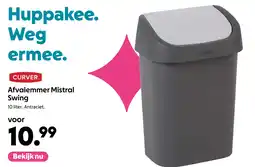 AllesZ CURVER. Afvalemmer Mistral Swing aanbieding