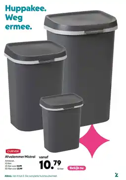 AllesZ CURVER. Afvalemmer Mistral aanbieding