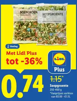 Lidl Soepgroente aanbieding