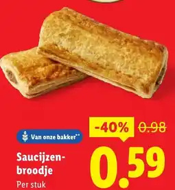 Lidl Saucijzenbroodje aanbieding