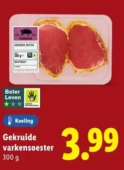 Lidl Gekruide varkensoester aanbieding