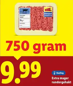 Lidl Extra mager rundergehakt aanbieding