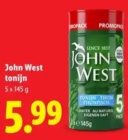Lidl John West tonijn aanbieding