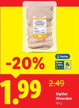 Lidl Kipfilet flinterdun aanbieding