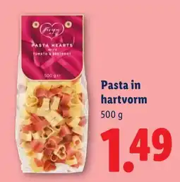 Lidl Pasta in hartvorm aanbieding