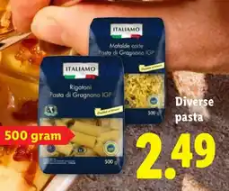 Lidl Italiamo Diverse pasta aanbieding