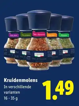 Lidl Italiamo Kruidenmolens aanbieding
