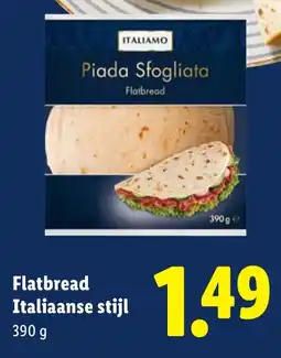 Lidl Italiamo Flatbread Italiaanse stijl aanbieding