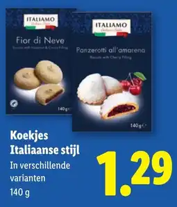 Lidl Italiamo Koekjes Italiaanse stijl aanbieding