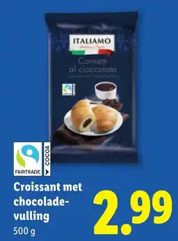Lidl Italiamo Croissant met chocoladevulling aanbieding