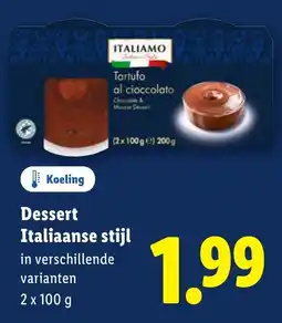 Lidl Italiamo Dessert Italiaanse stijl aanbieding