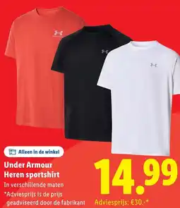 Lidl Under Armour Heren sportshirt aanbieding