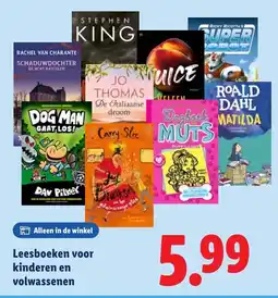 Lidl Leesboeken voor kinderen en volwassenen aanbieding