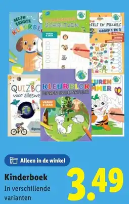 Lidl Kinderboek aanbieding