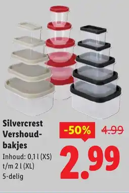 Lidl Silvercrest Vershoudbakjes aanbieding