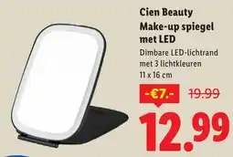 Lidl Cien Beauty Make-up spiegel aanbieding