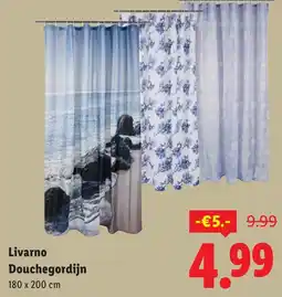 Lidl Livarno Douchegordijn aanbieding