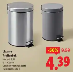 Lidl Livarno Prullenbak aanbieding