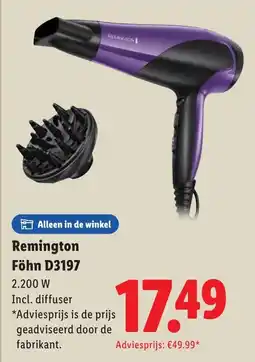 Lidl Remington Föhn D3197 aanbieding